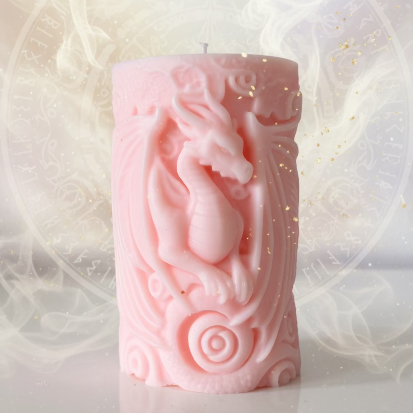 Kerze Drache - Handgefertigte Fantasy-Figurenkerze aus Sojawachs I Manufaktur Wohlleben