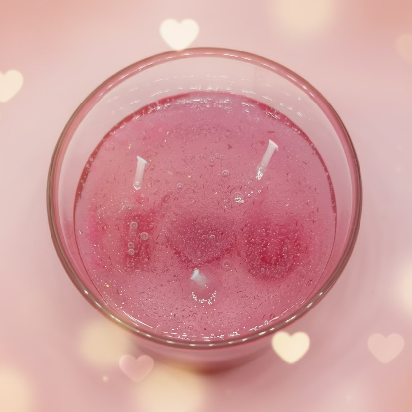 Kerze I Love You - Handgefertigte Behälterkerze aus Soja- und Gelwachs I Manufaktur Wohlleben