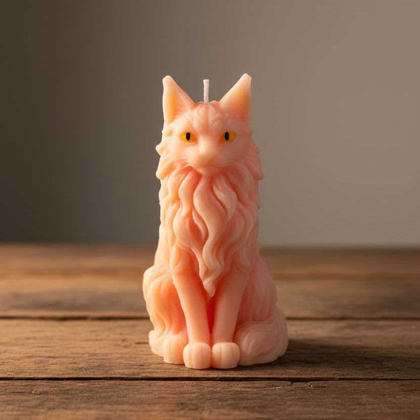Kerze Katze - Handgefertigte Kerze aus Sojawachs als Deko oder Geschenk I Manufaktur Wohlleben