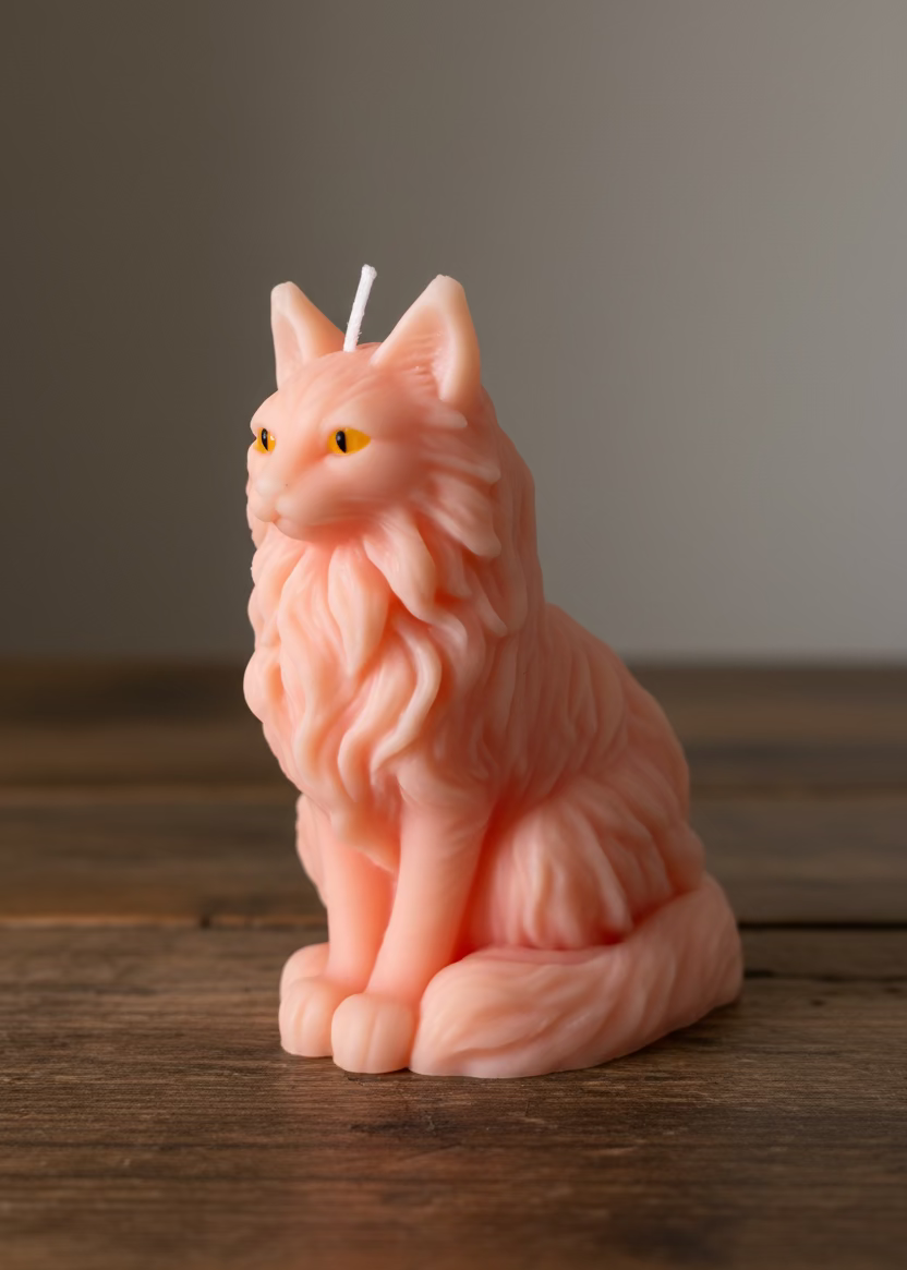 Kerze Katze - Handgefertigte Kerze aus Sojawachs als Deko oder Geschenk I Manufaktur Wohlleben