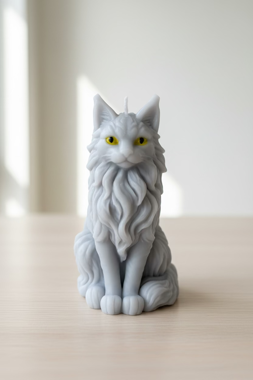 Kerze Katze - Handgefertigte Kerze aus Sojawachs als Deko oder Geschenk I Manufaktur Wohlleben