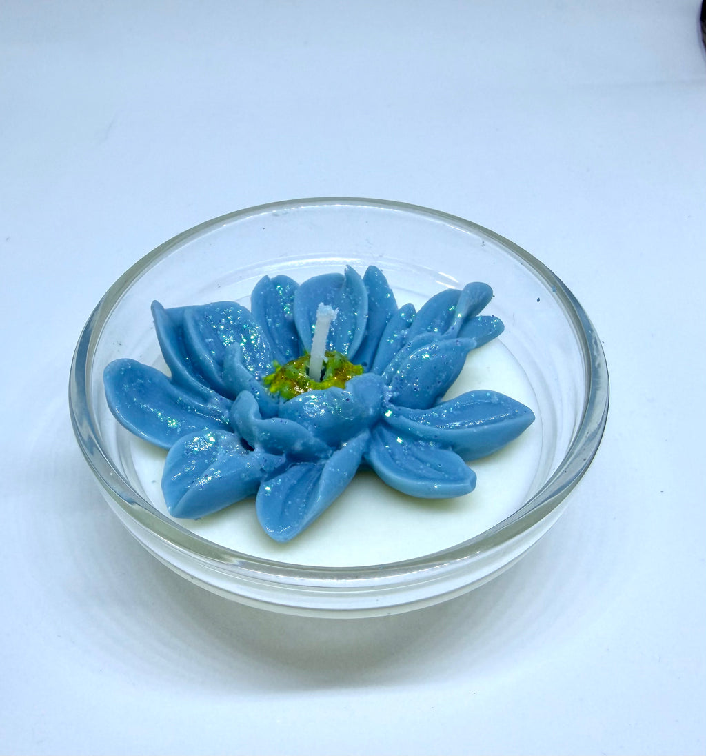 Kerze Lotusblüte mini