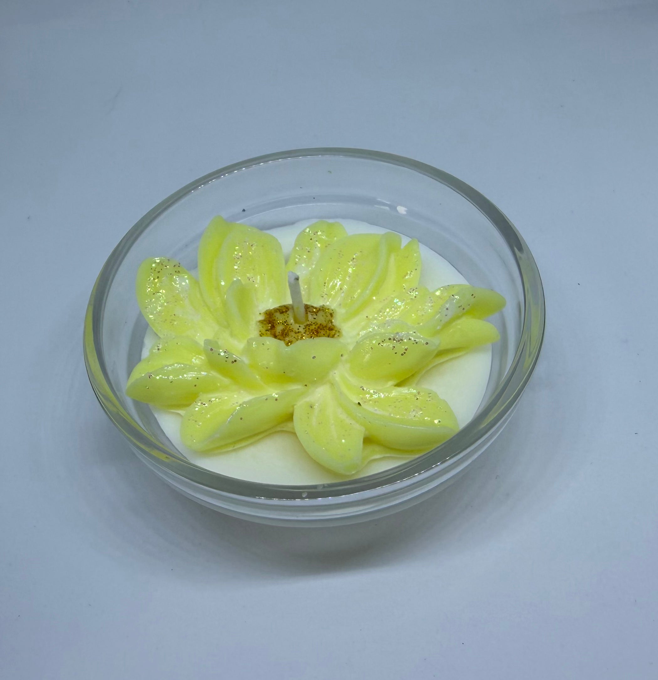 Kerze Lotusblüte mini