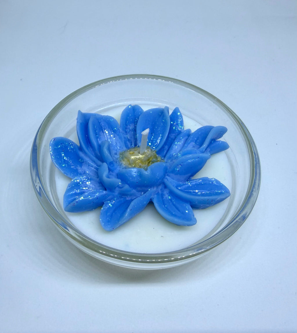 Kerze Lotusblüte mini