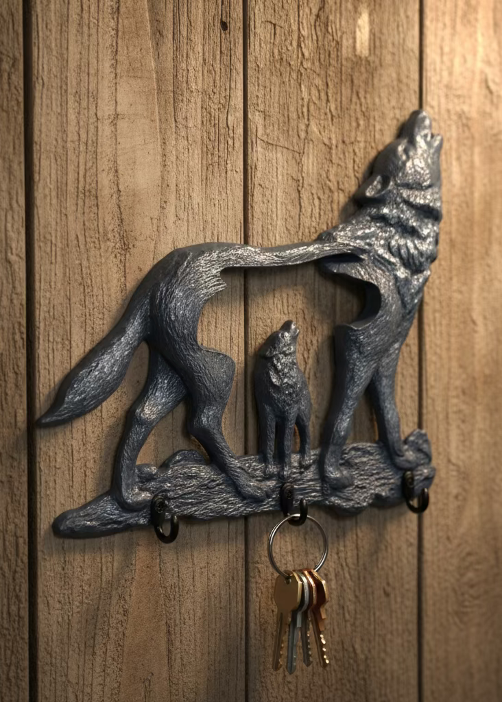 Schlüsselbrett Wolf